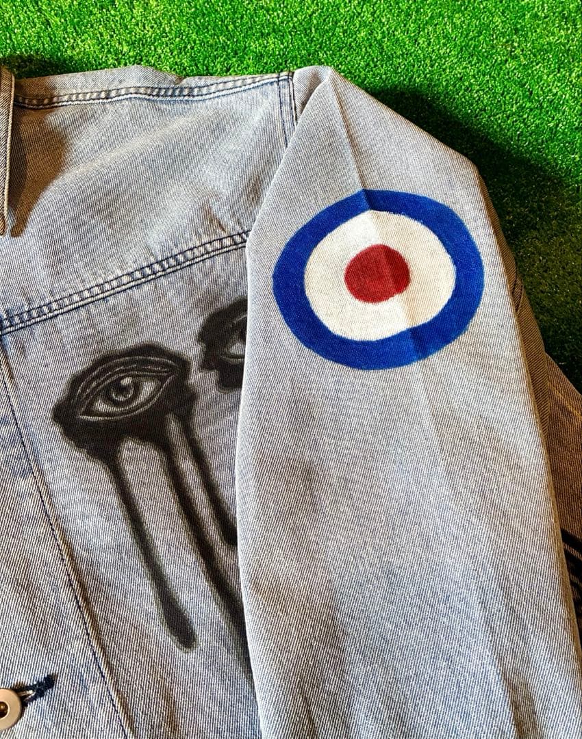 Used デニムジャケット ハンドペイント メモリアル ビンテージ リメイク