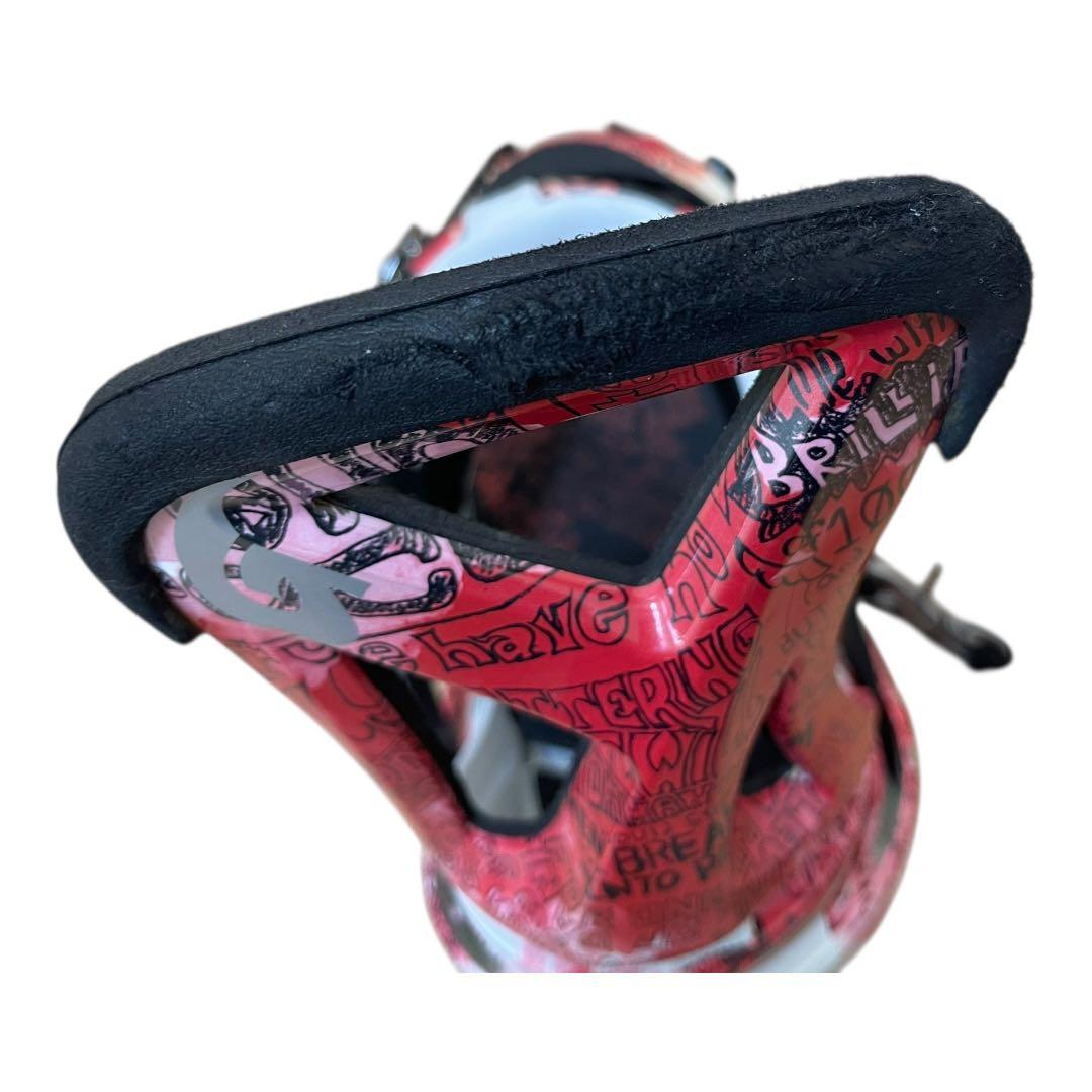 BURTON CARTEL バートン ビンディング Mサイズ 赤/白/黒