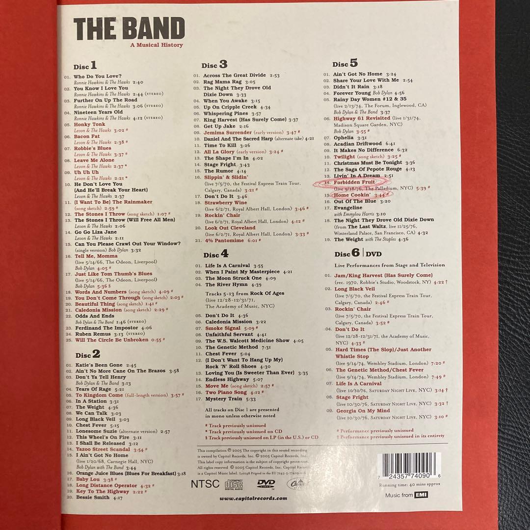 THE BAND / A Musical History [5CD+DVD］