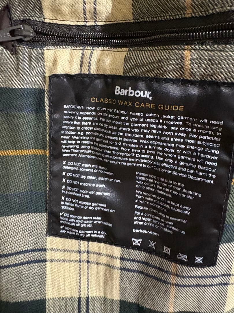 Barbour ダークグリーン ジャケット 42\"