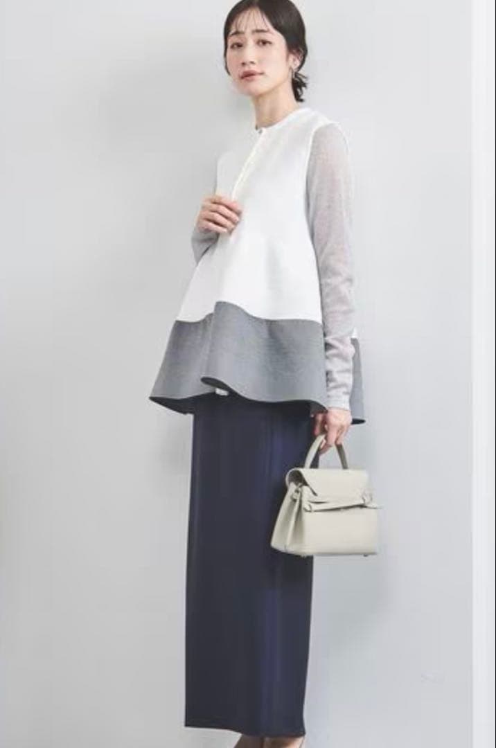 【美品】UNITED ARROWS ユナイテッドアローズ　ニットヘプラムベスト