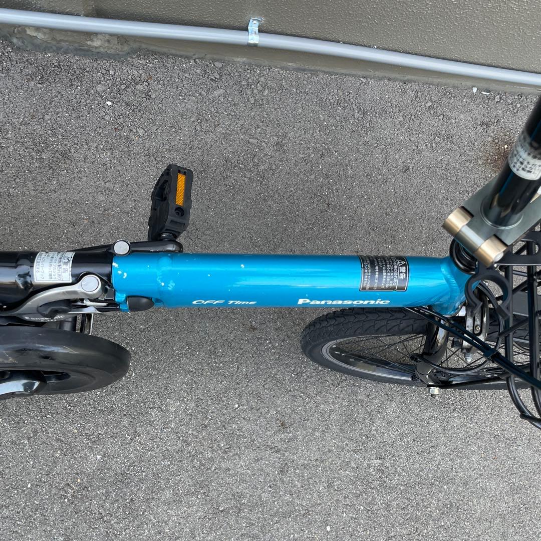 パナソニック電動アシスト自転車20インチ折り畳み型 ブルー