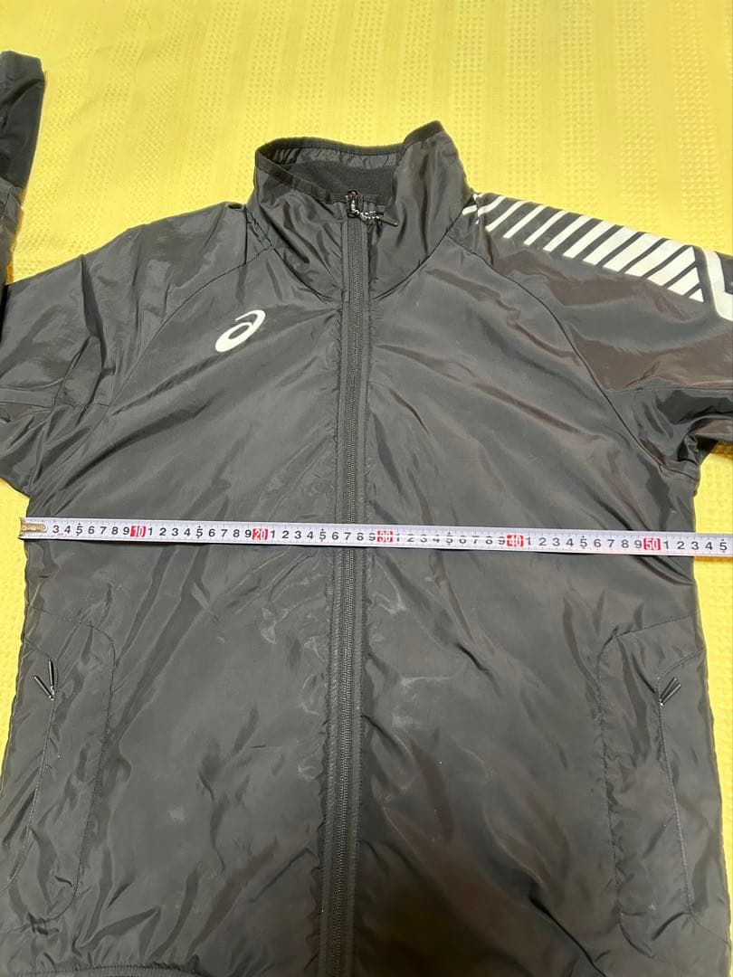 希少asicsアシックスLIMO PUSH裏トリコットジャケットセットアップ黒L