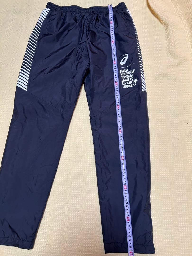 希少asicsアシックスLIMO PUSH裏トリコットジャケットセットアップ黒L