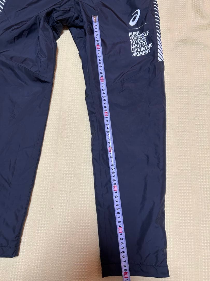 希少asicsアシックスLIMO PUSH裏トリコットジャケットセットアップ黒L