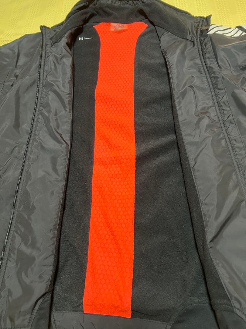 希少asicsアシックスLIMO PUSH裏トリコットジャケットセットアップ黒L