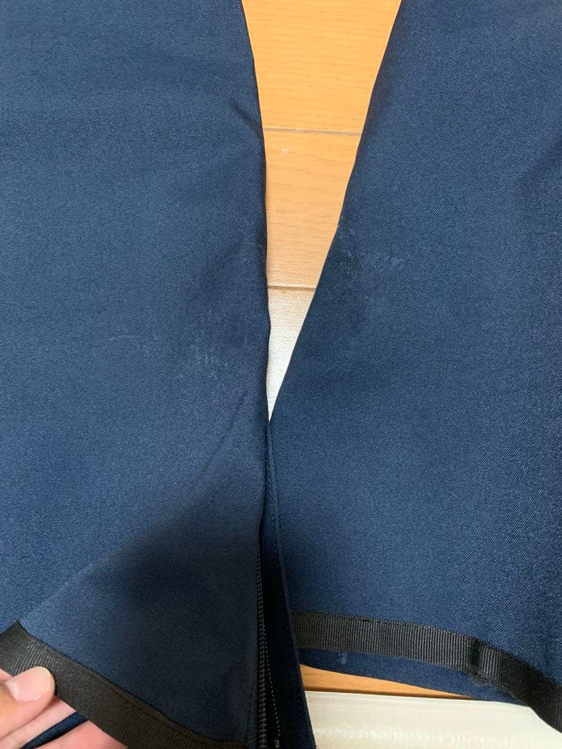 ダブルエー ビブパン ネイビー レディース