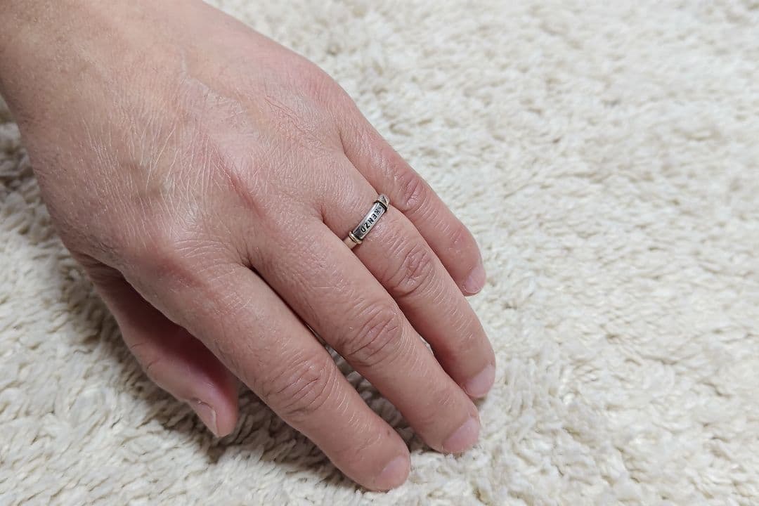 KENZOシルバー925 K18コンビ シルバーリング13号 銀指輪