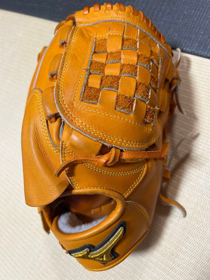 Mizuno Pro 軟式グローブ 投手用オレンジ
