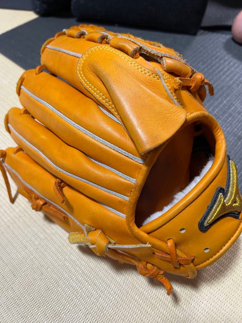 Mizuno Pro 軟式グローブ 投手用オレンジ