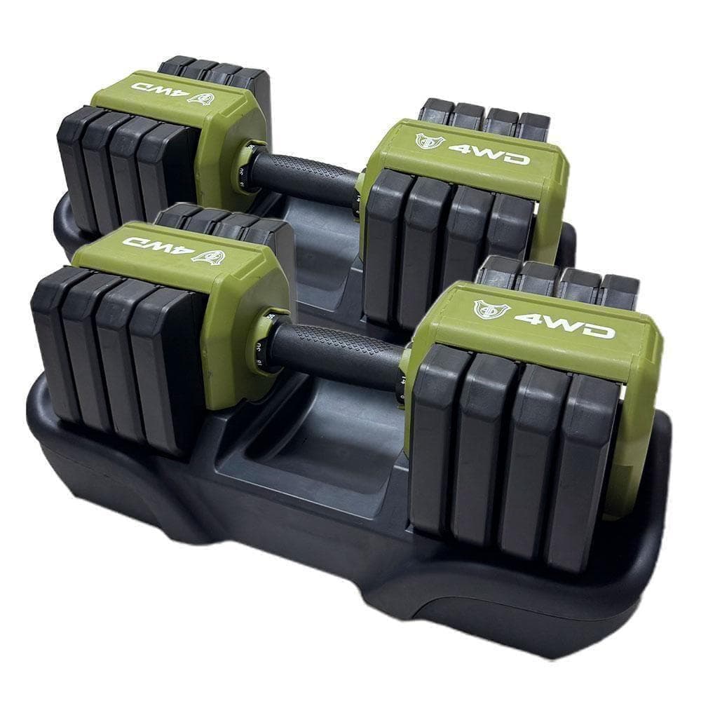 可変式ダンベル 25kg2個セット オリーブ 可変式 筋トレ K316