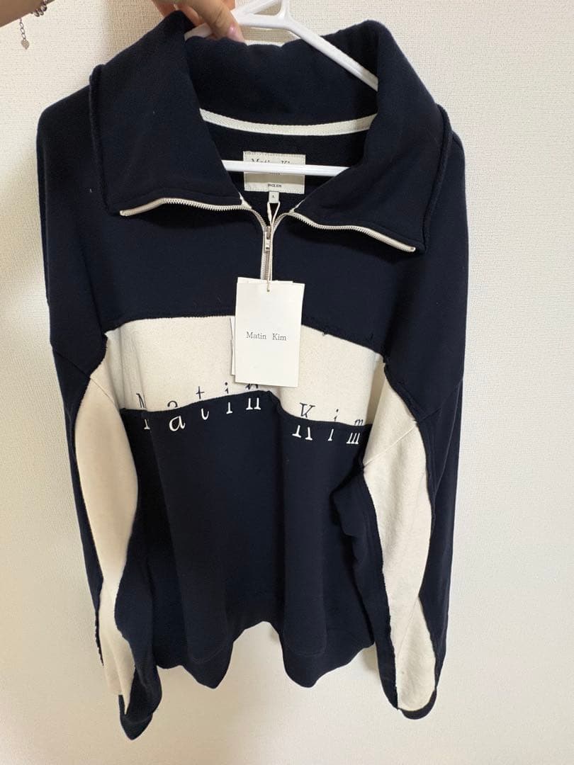 Matin Kim 2024 ハーフジップ スウェット L タグ付き 新品
