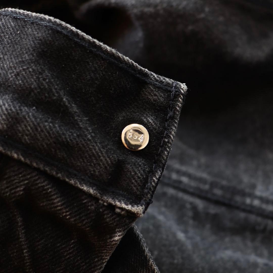 90s USA製 70598 Levi'sリーバイス ブラックデニムジャケット