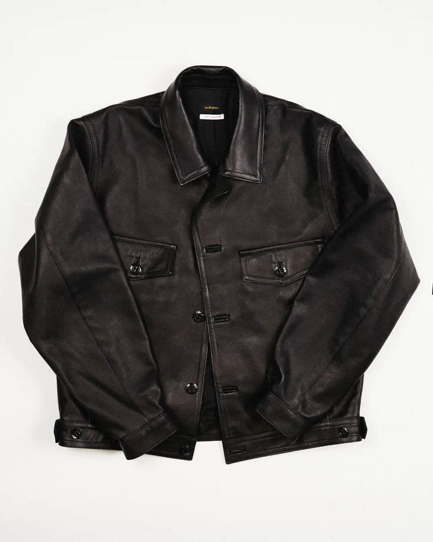 L’etiquette LEATHER CYCLIST JACKET