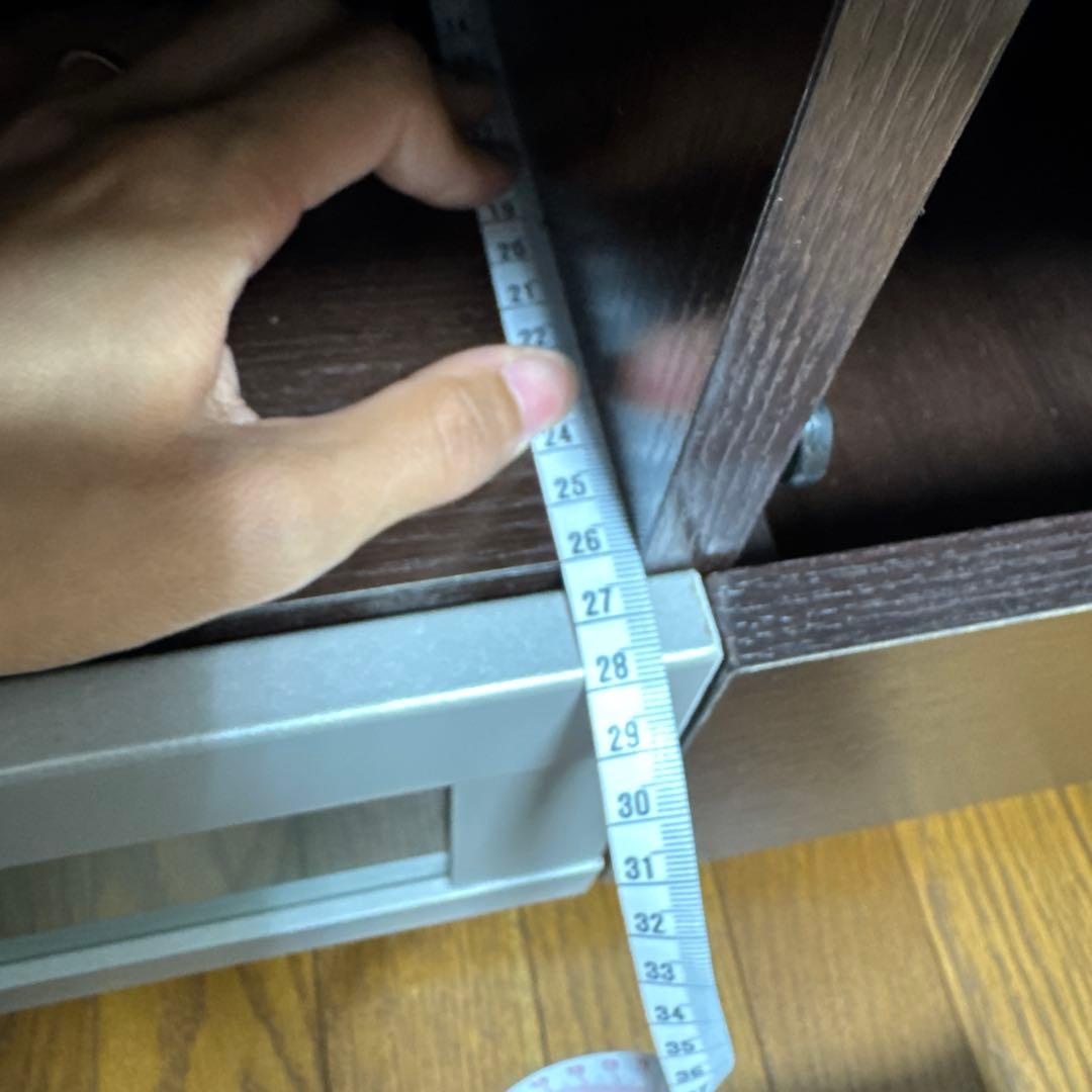 ダークブラウン テレビボード 引き出し付き