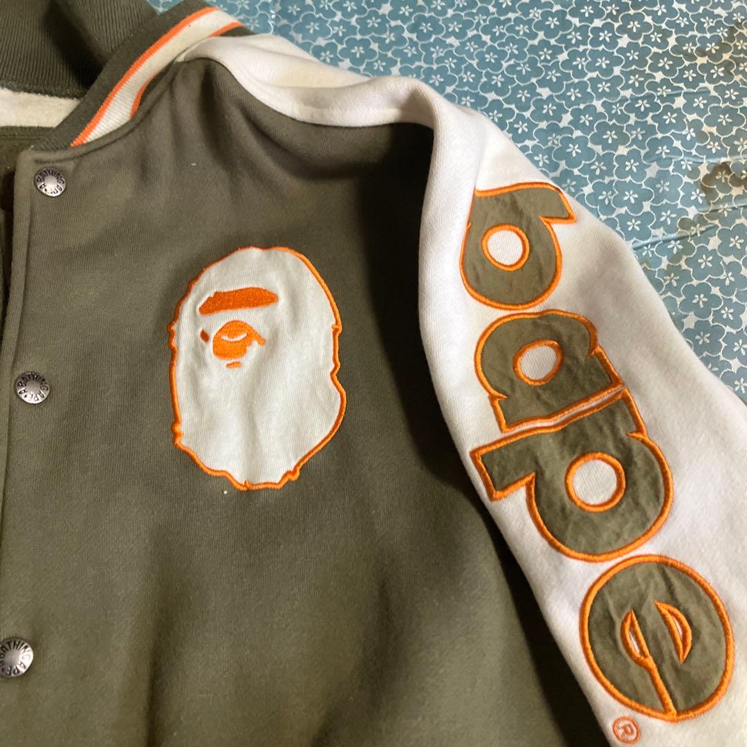 BAPE XL オリーブジャケット　スタジャン