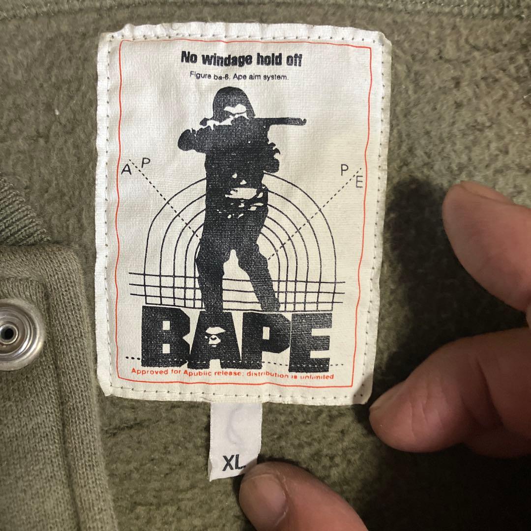 BAPE XL オリーブジャケット　スタジャン