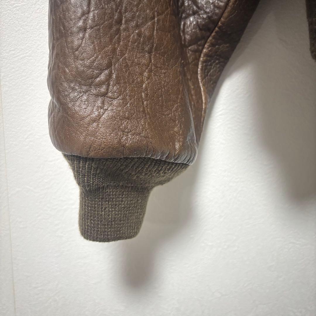 希少✨AVIREX レザージャケット　A-2 グレンミラー　AAAFバンド　本革