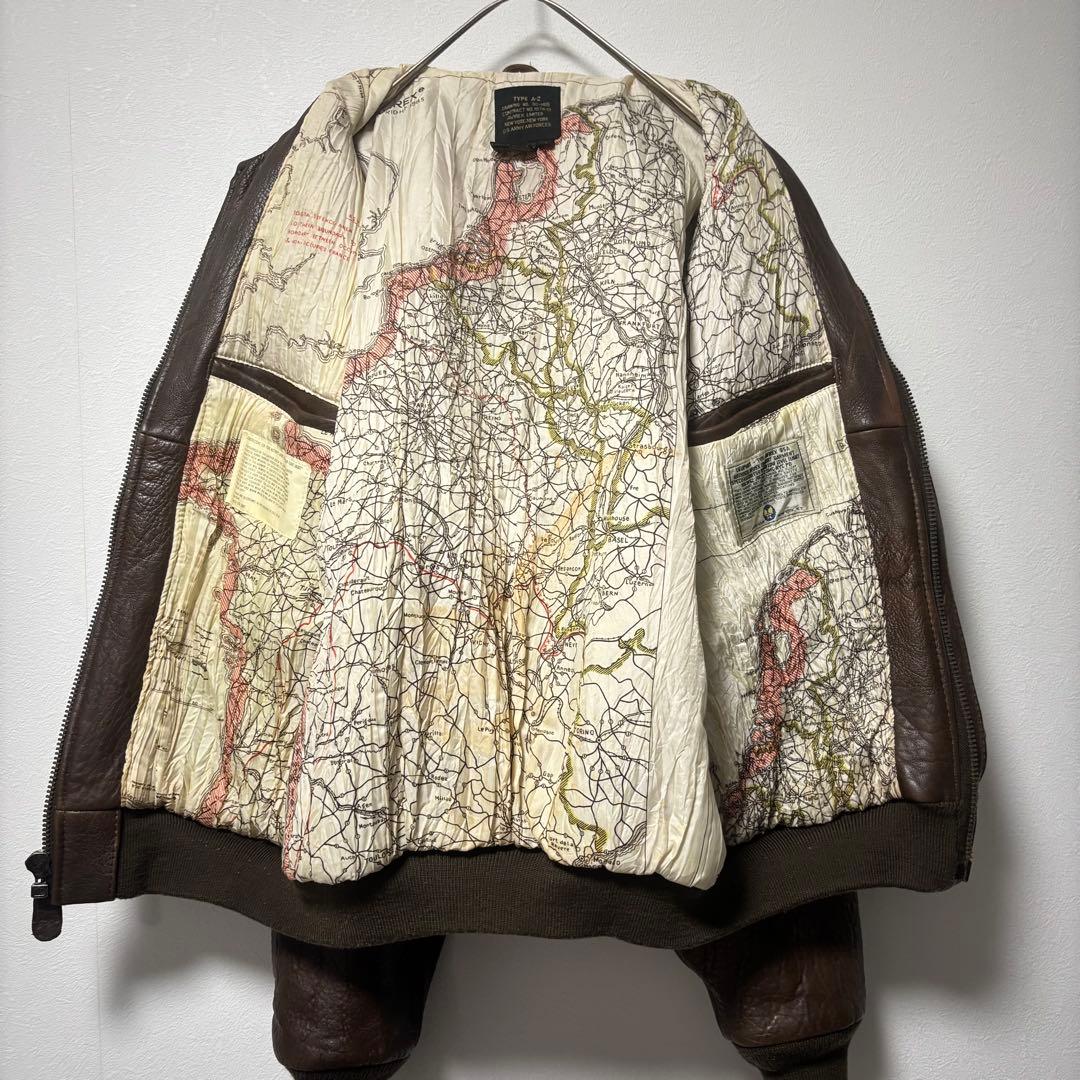 希少✨AVIREX レザージャケット　A-2 グレンミラー　AAAFバンド　本革