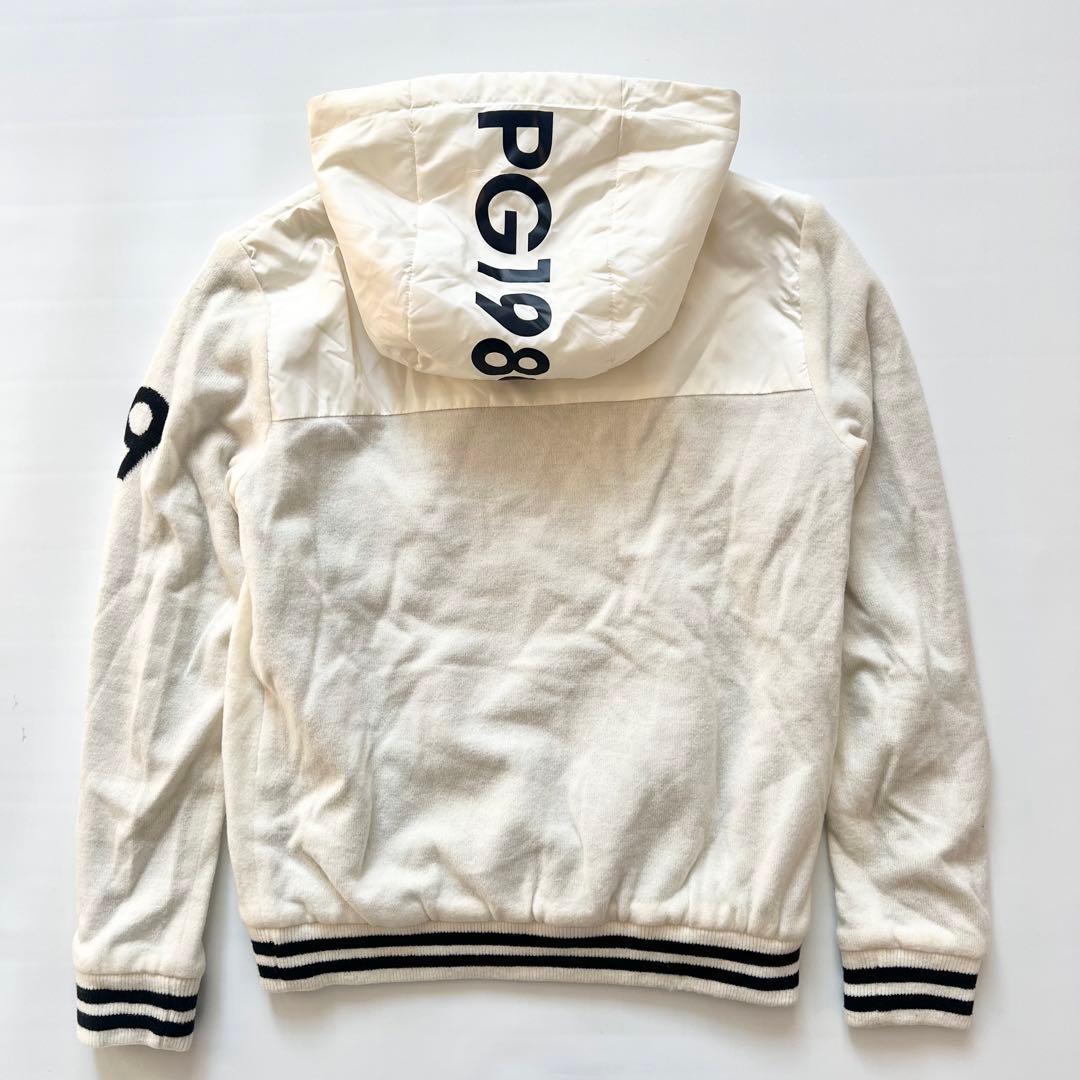 Pearly gates パーリーゲイツ　中綿入り　ダウン×ニット　パーカー　0