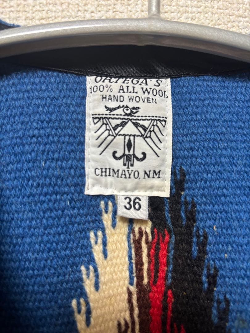 ORTIEGA'S ウールベスト 36サイズ　コンチョボタン　レア