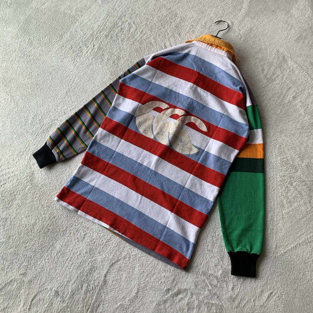 人気 ニュージーランド製 カンタベリー ラガーシャツ ビッグロゴ クレイジー