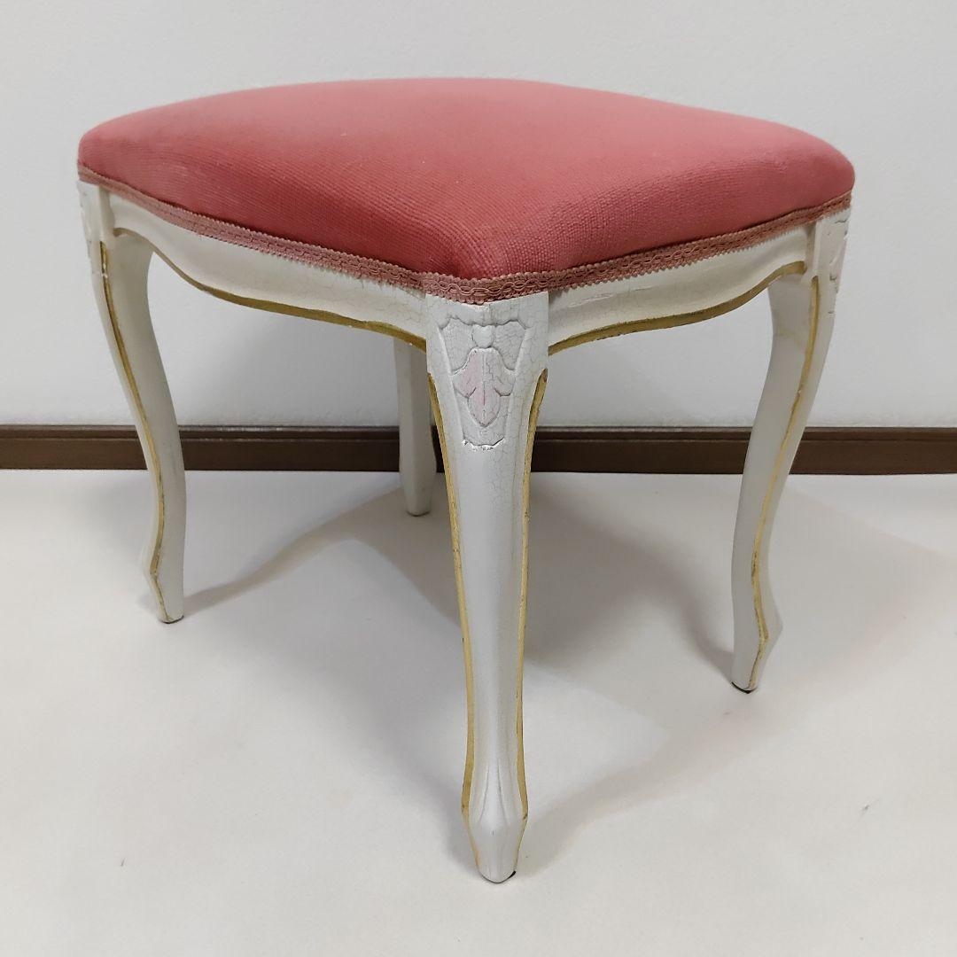 ロココ調　猫脚　Stool　スツール　Ottoman　オットマン　送料無料