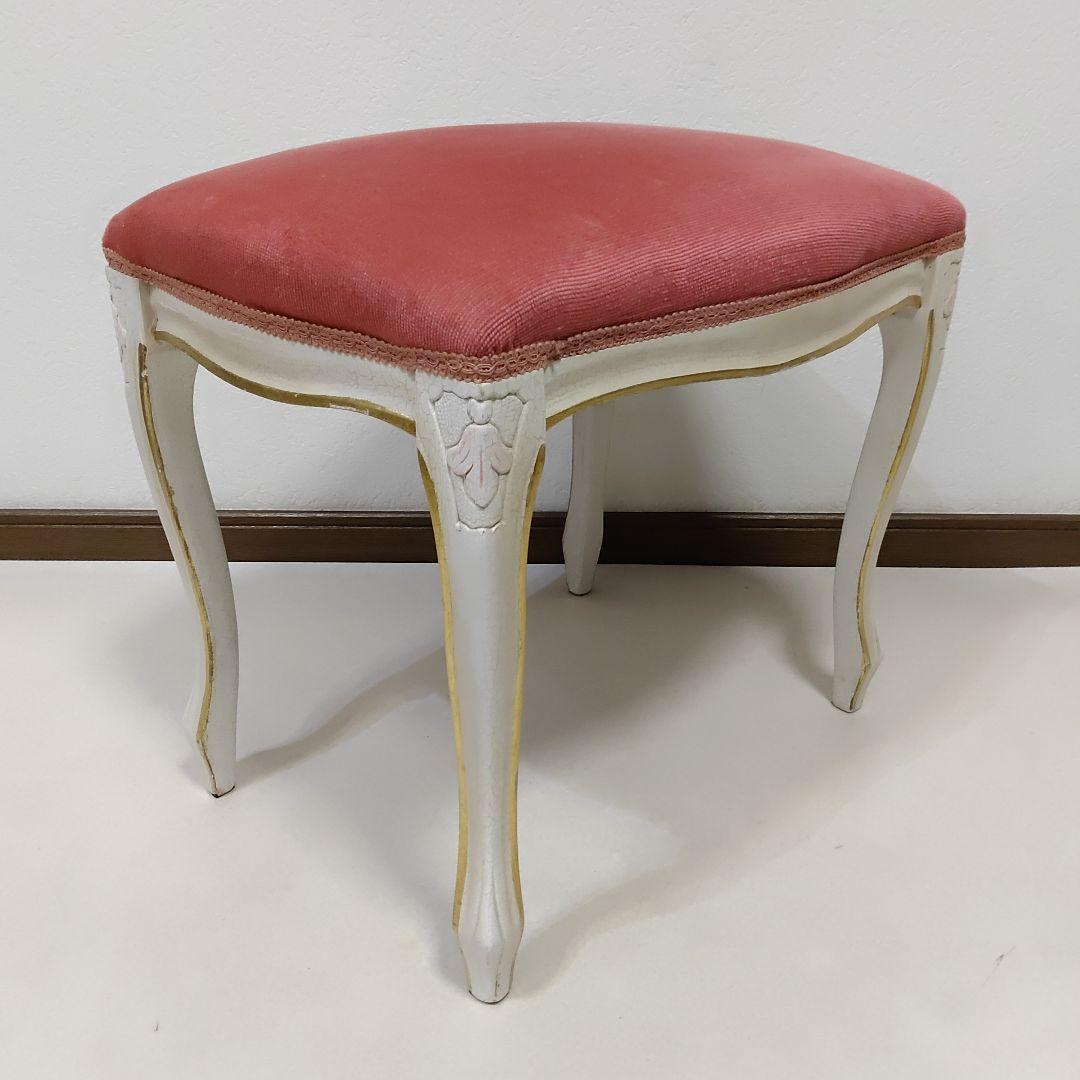 ロココ調　猫脚　Stool　スツール　Ottoman　オットマン　送料無料