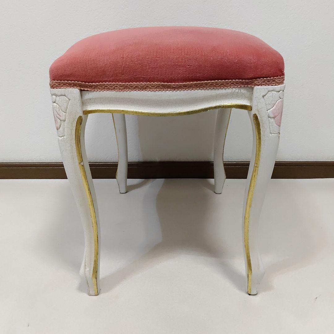 ロココ調　猫脚　Stool　スツール　Ottoman　オットマン　送料無料