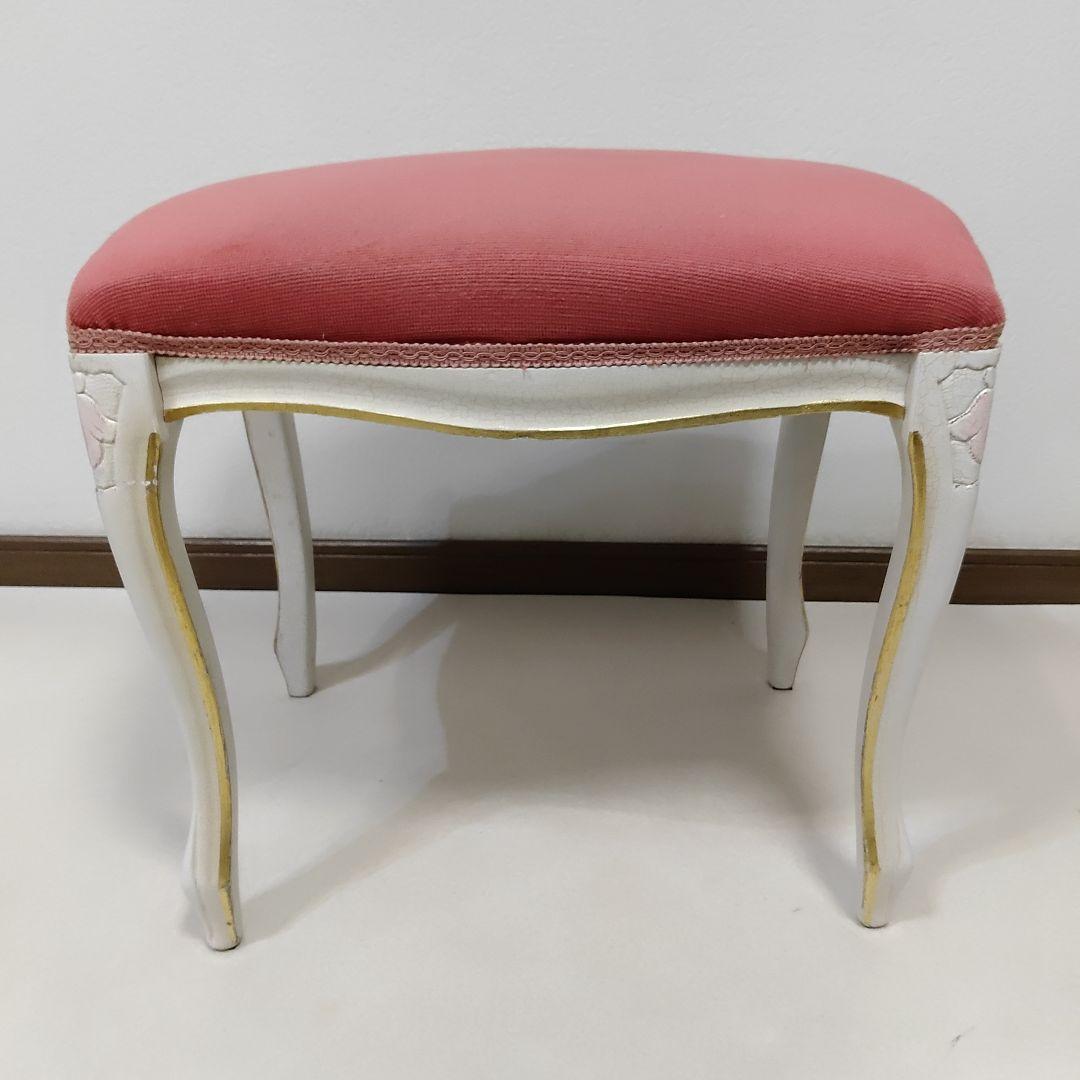 ロココ調　猫脚　Stool　スツール　Ottoman　オットマン　送料無料