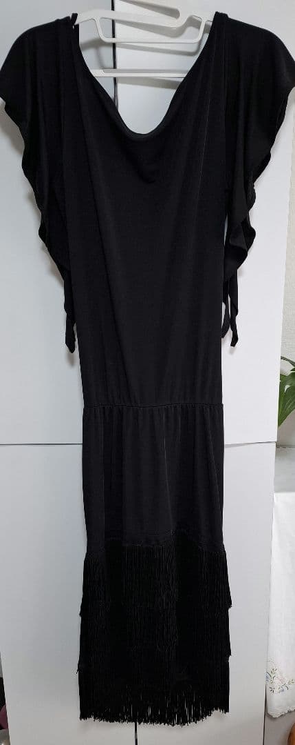 【週末限定】社交ダンスラテンワンピース　黒