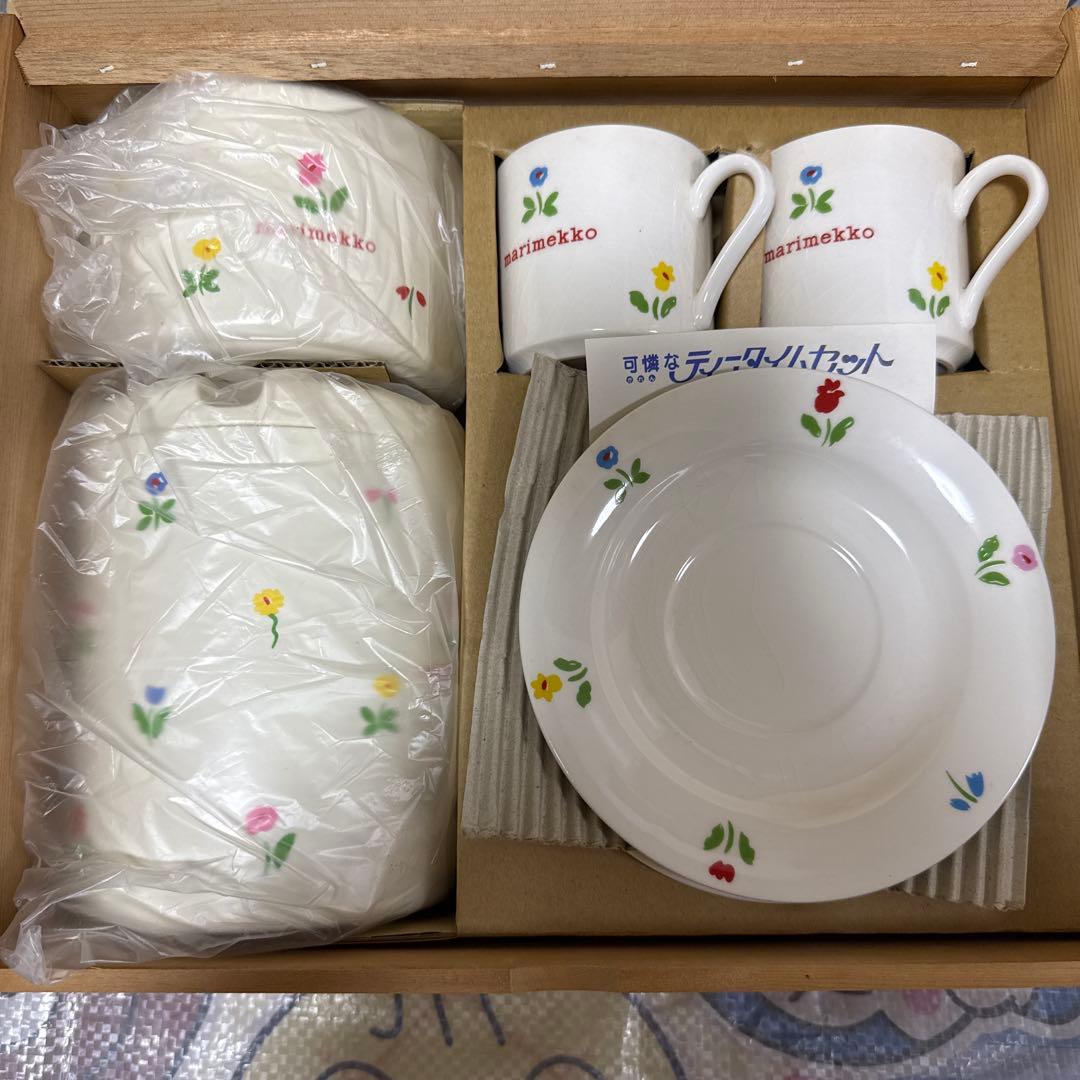 marimekko マリメッコ　ティーセット　不二家　レトロ