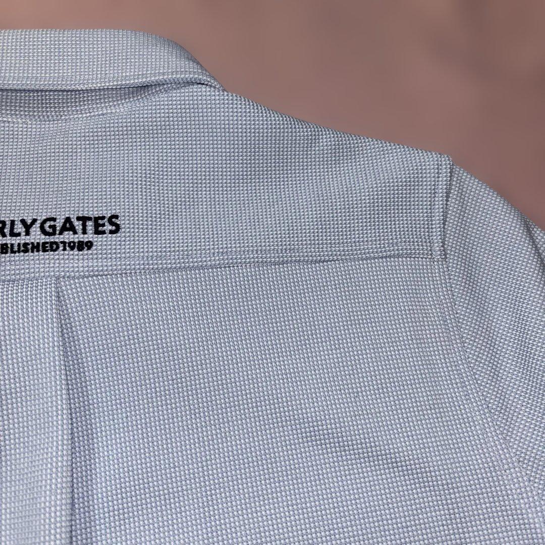 PEARLY GATES 長袖ポロシャツ サックスブルー レディース S