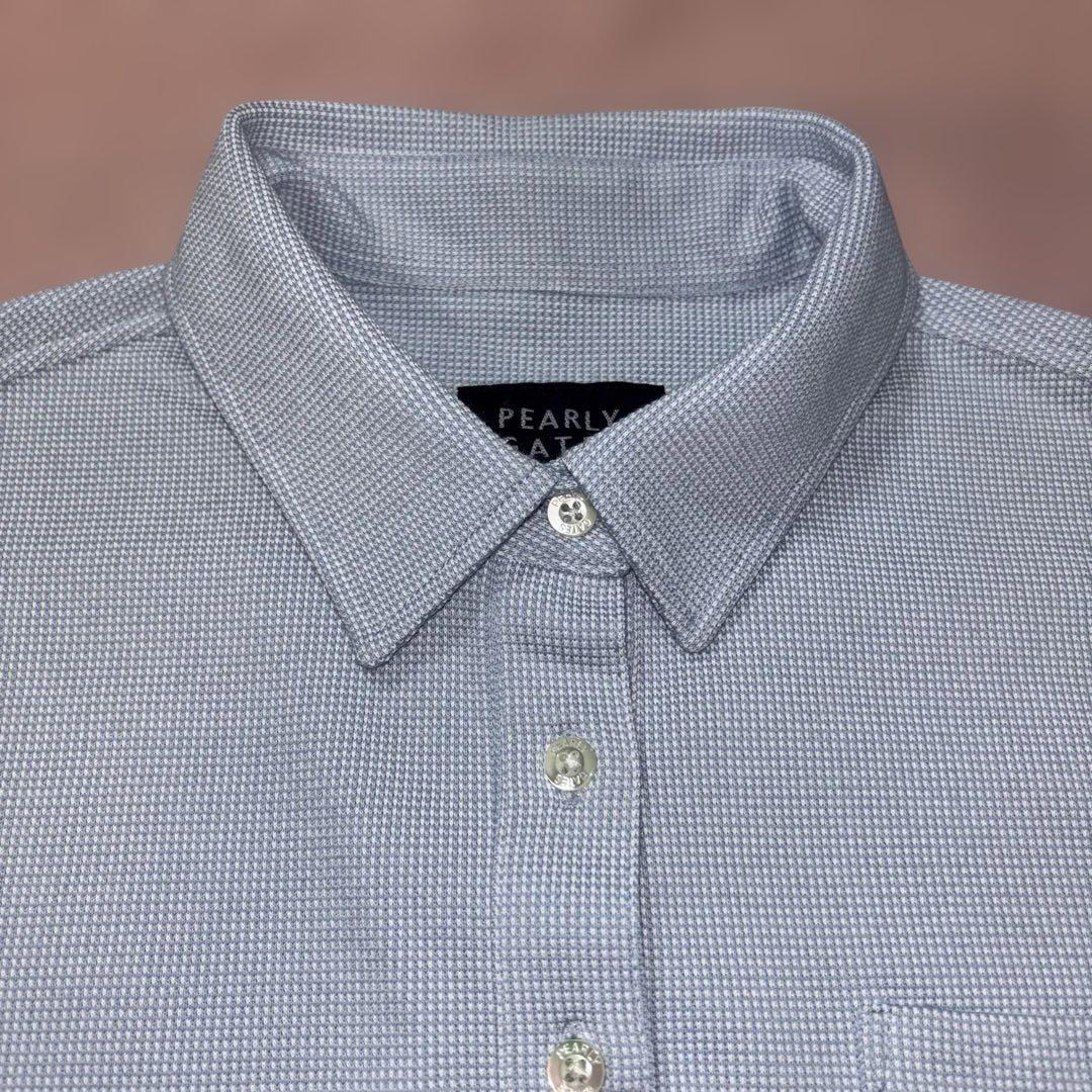 PEARLY GATES 長袖ポロシャツ サックスブルー レディース S