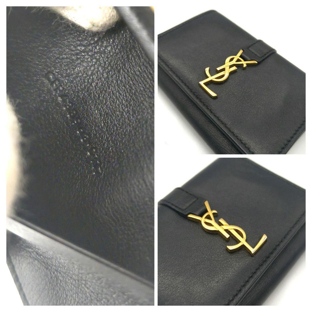 SAINT LAURENT キーケース カサンドラ ブラック サンローラン