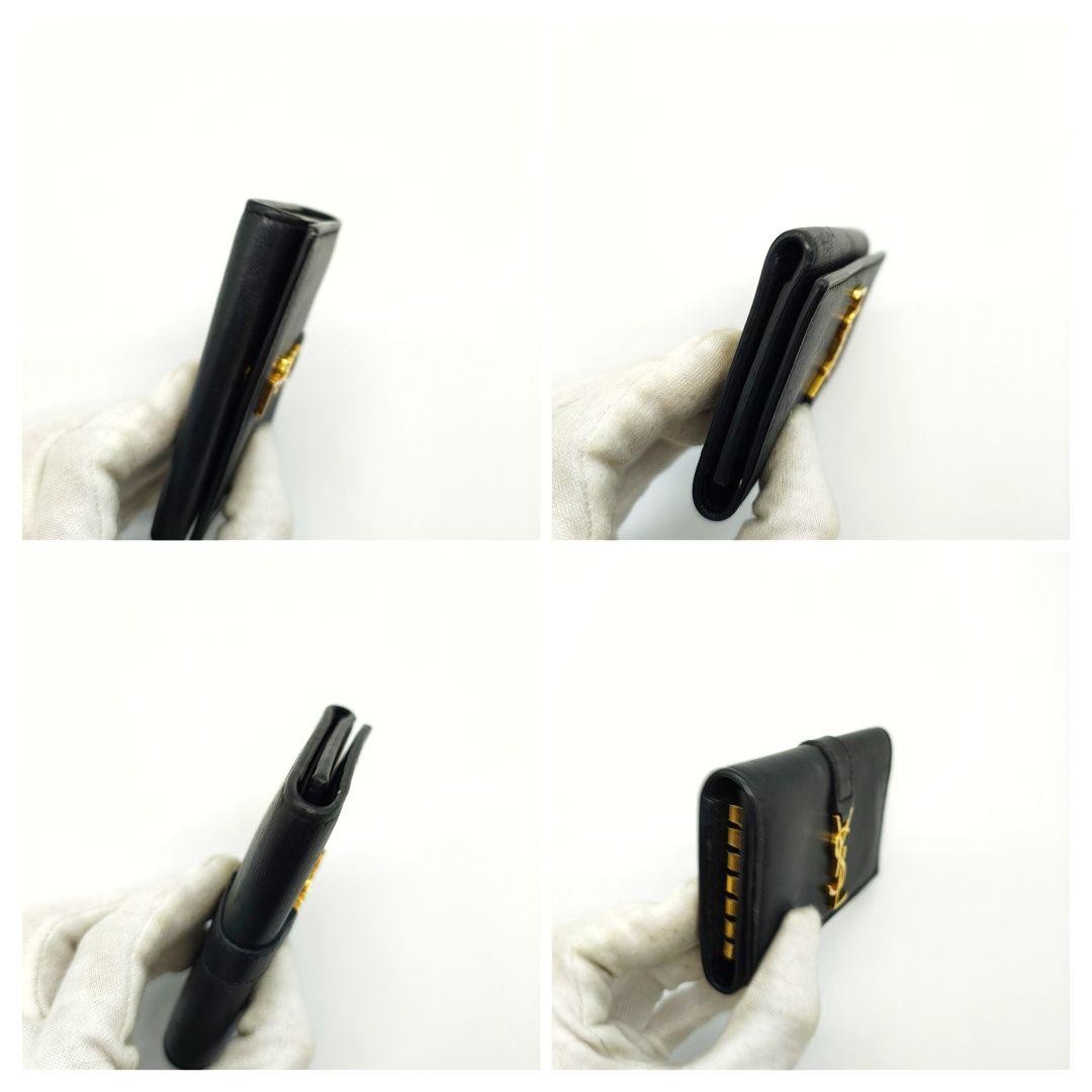 SAINT LAURENT キーケース カサンドラ ブラック サンローラン