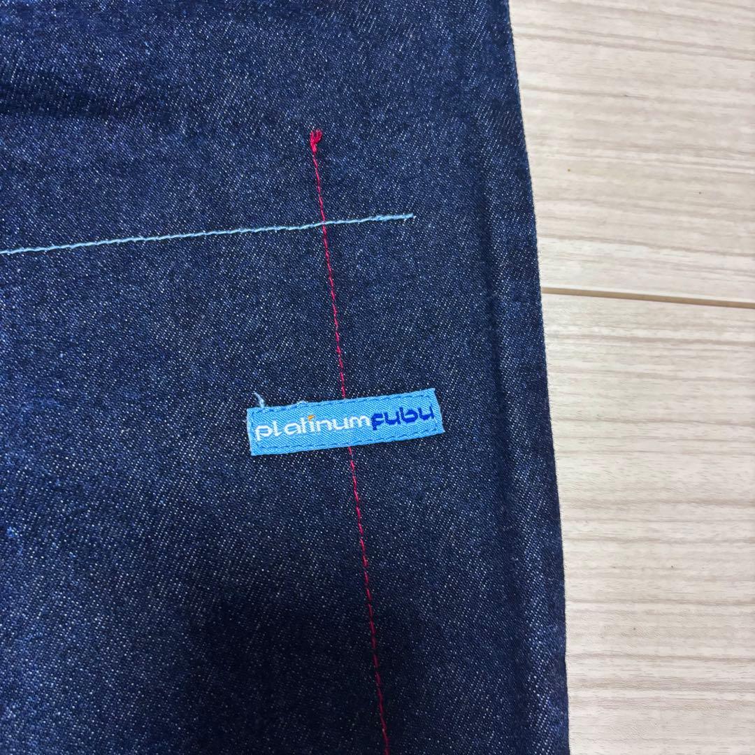 00s 美品■PLATINUM FUBU■濃色インディゴ デニム バギー パンツ