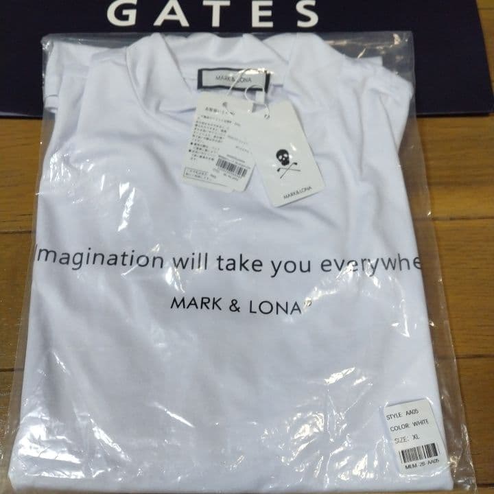 ⭐新品未使用⭐MARK&LONA⭐ メンズ⭐半袖モック⭐白⭐LL⭐