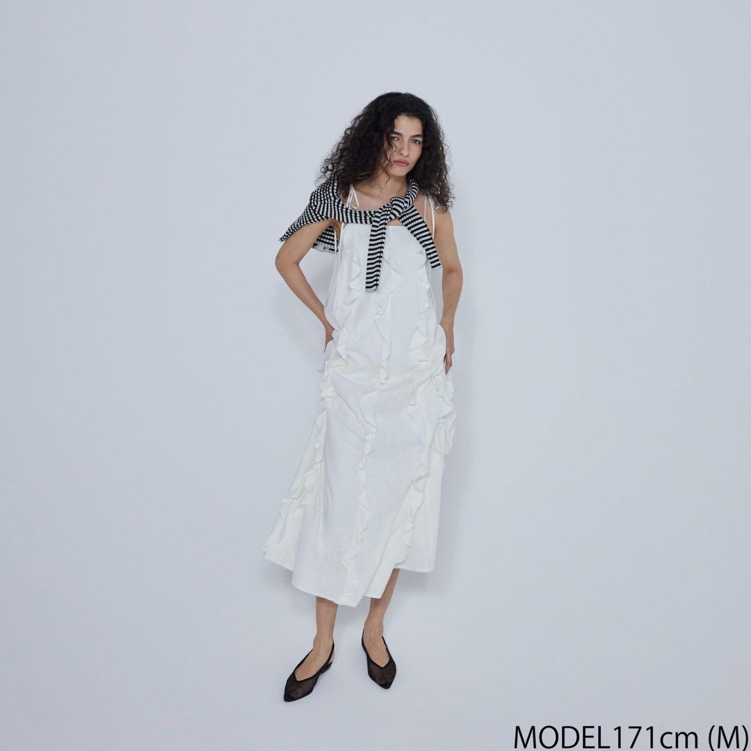 searoomlynn flare finキャミワンピース ラテ