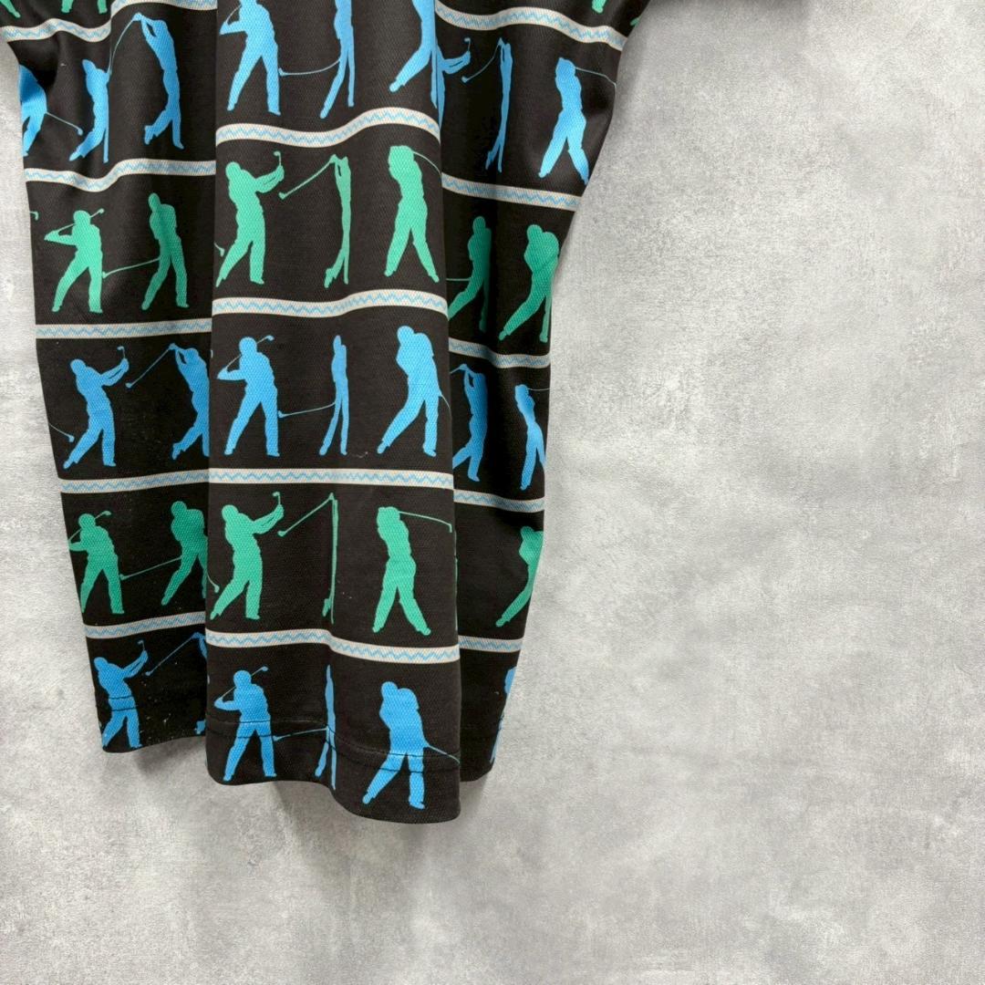 サイズ3 RUSSELUNO ラッセルノ スウィング総柄 ポロシャツ N1170