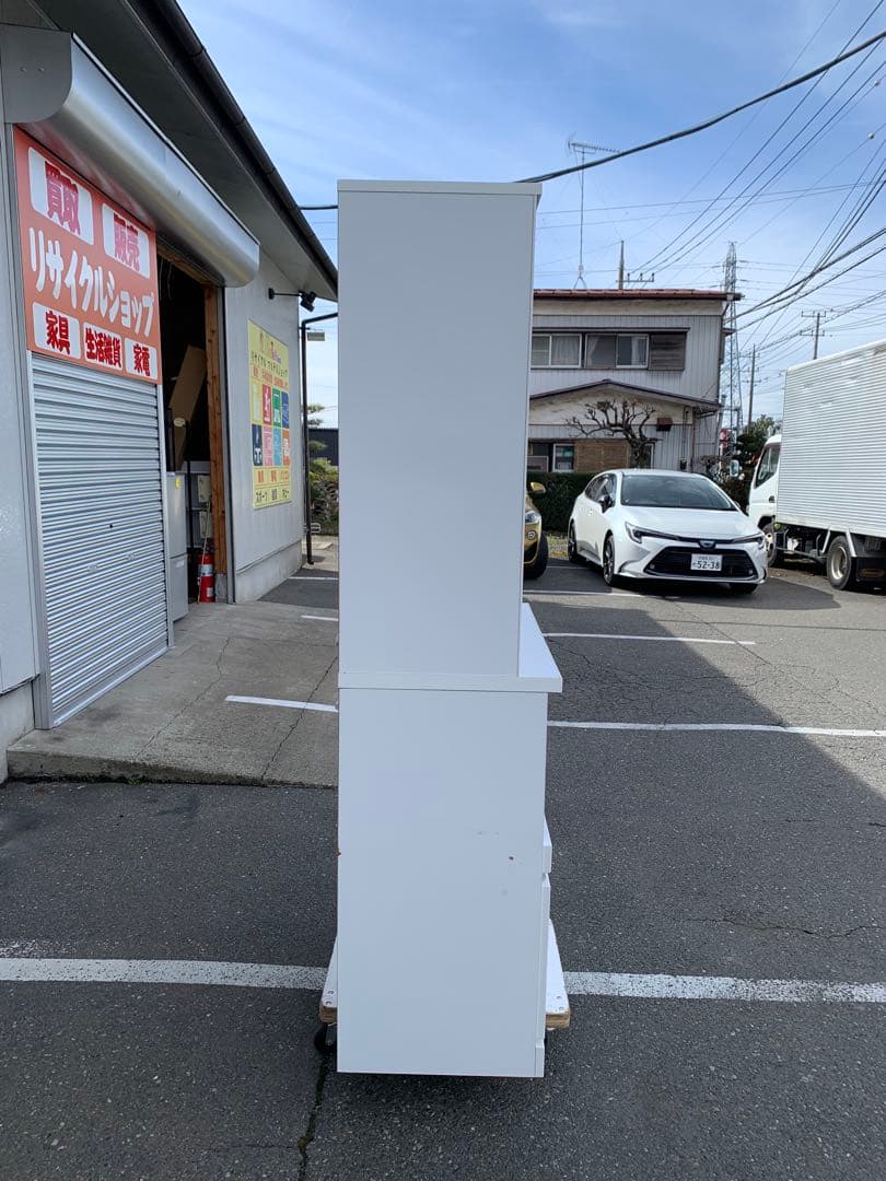 マルコ木工 食器棚 キッチンボード ホワイト