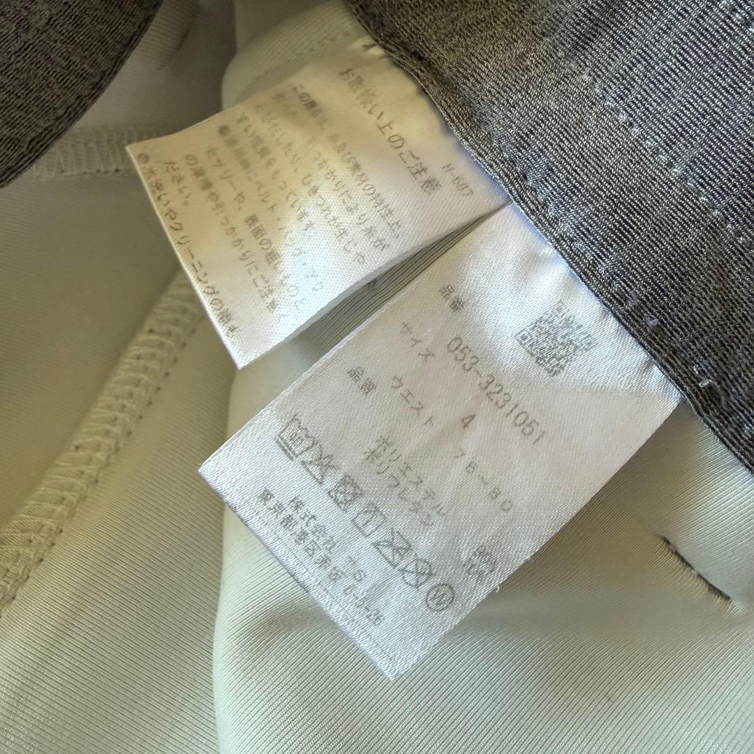 現行モデル　パーリーゲイツ　パンツ　グレー　白　M〜L相当　ダンボールニット　4