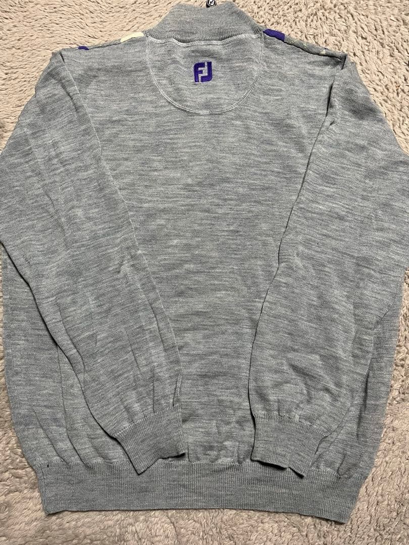 FJ ゴルフ セーター XL グレー/紫