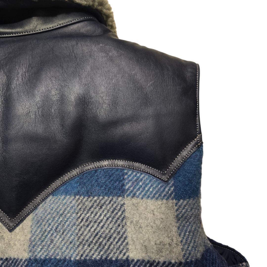 ロッキーマウンテンフェザーベッド × エイプ ダウンベスト ウール 42