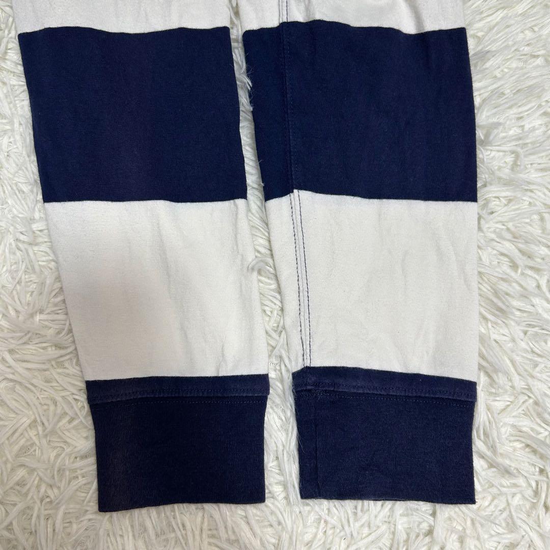 極上カラー ポロラルフローレン ラガーシャツ ビッグポニー ネイビー 白 M