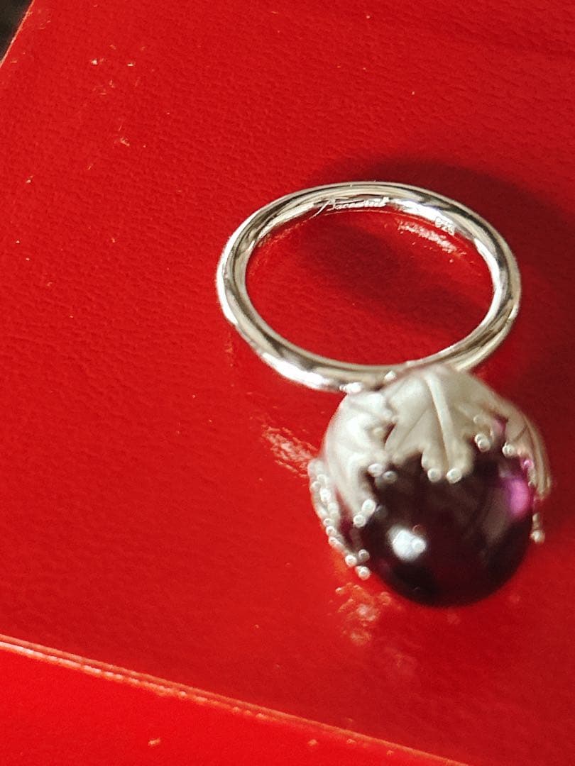 Baccarat バカラ　ミュルミュール　紫色のリング