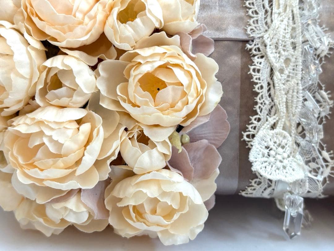 ウェディングブーケ　クラッチブーケ　クラッチバッグブーケ　花bagbouquet