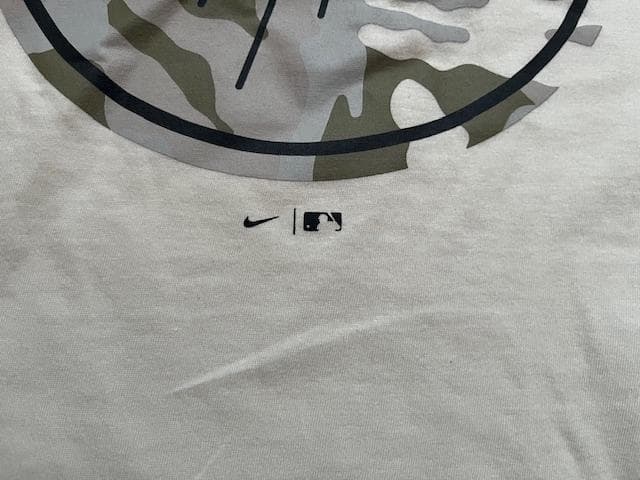 ナイキ大谷翔平ドジャース＆USアーミーMLBコラボ限定TEEクリームL日本未発売