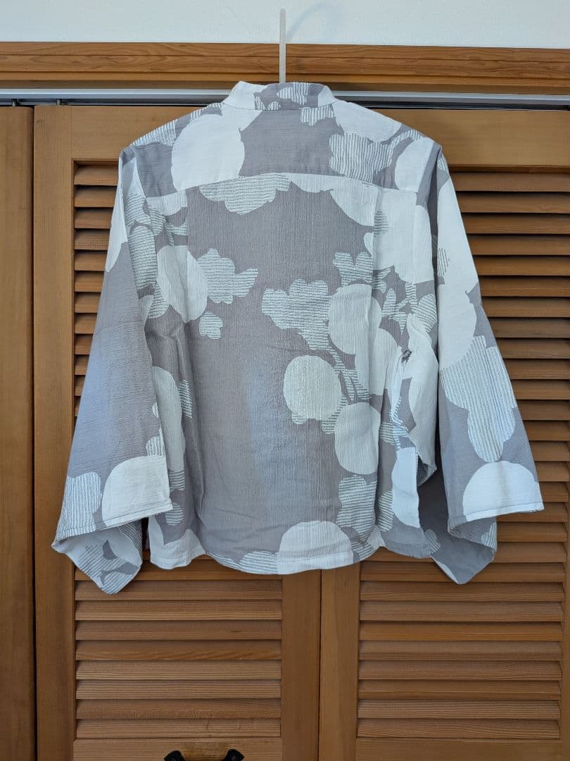 【美品】sousou 草衣上 高島縮「菊唐草」現行品 M