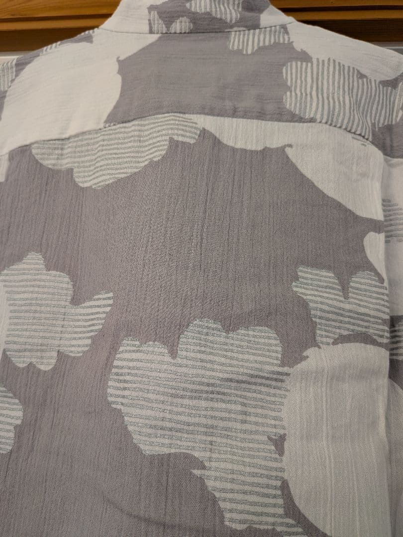 【美品】sousou 草衣上 高島縮「菊唐草」現行品 M